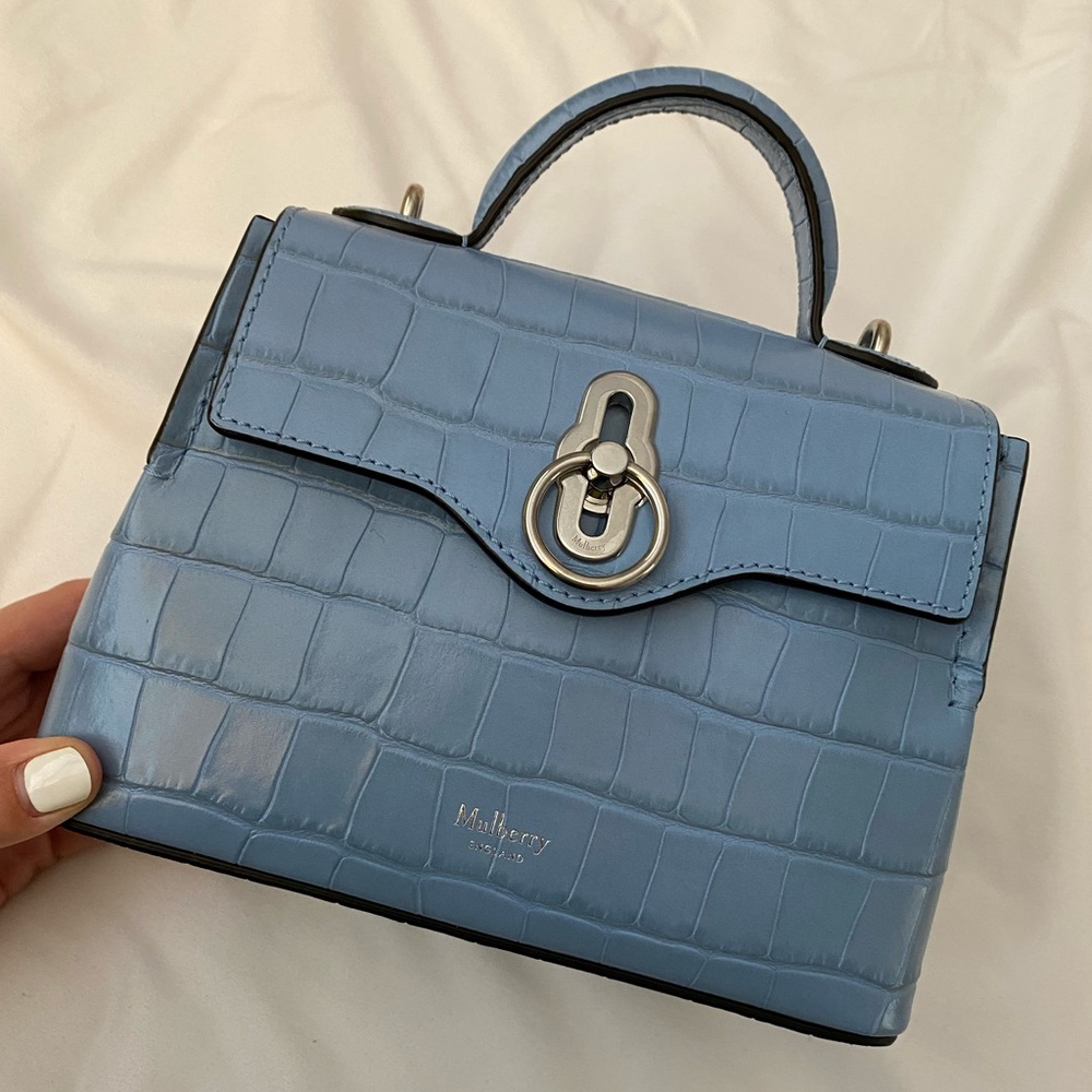 Mulberry Micro Seaton - Croc Embossed